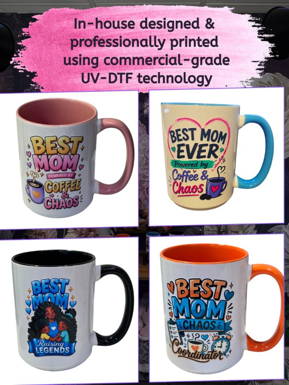 💐 In-House 15oz Mother’s Day Mugs • Flash Sale Today
